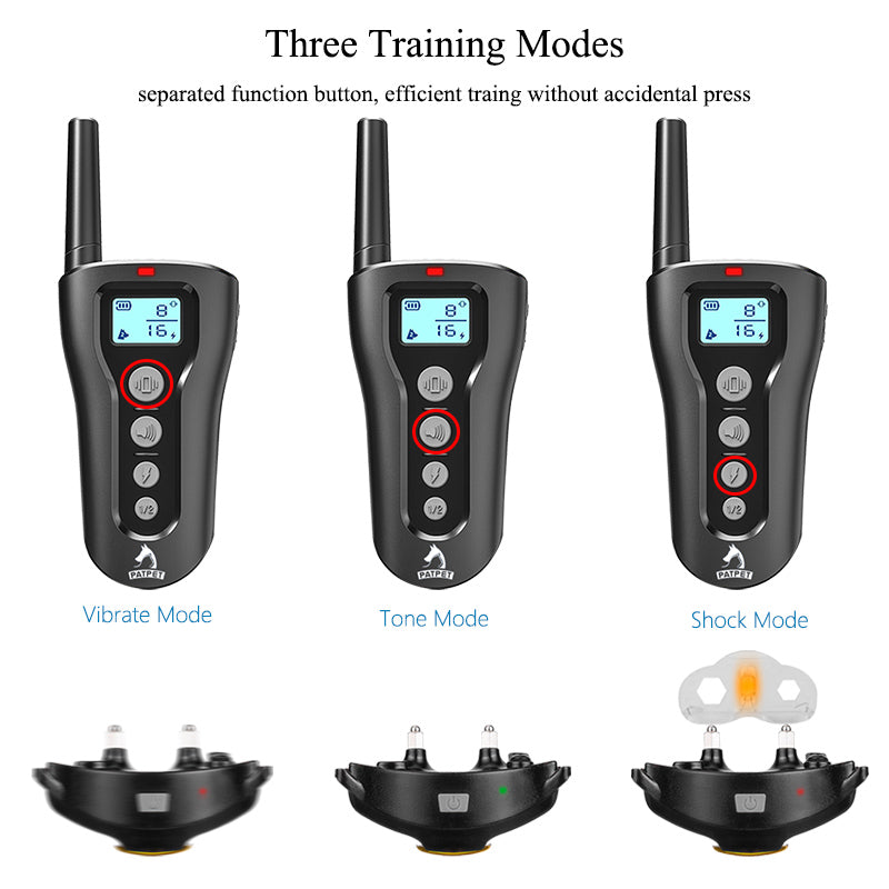 Patpet Remote Training Device Electric Control 300 Meters Professional Trainer Training Dog Collar