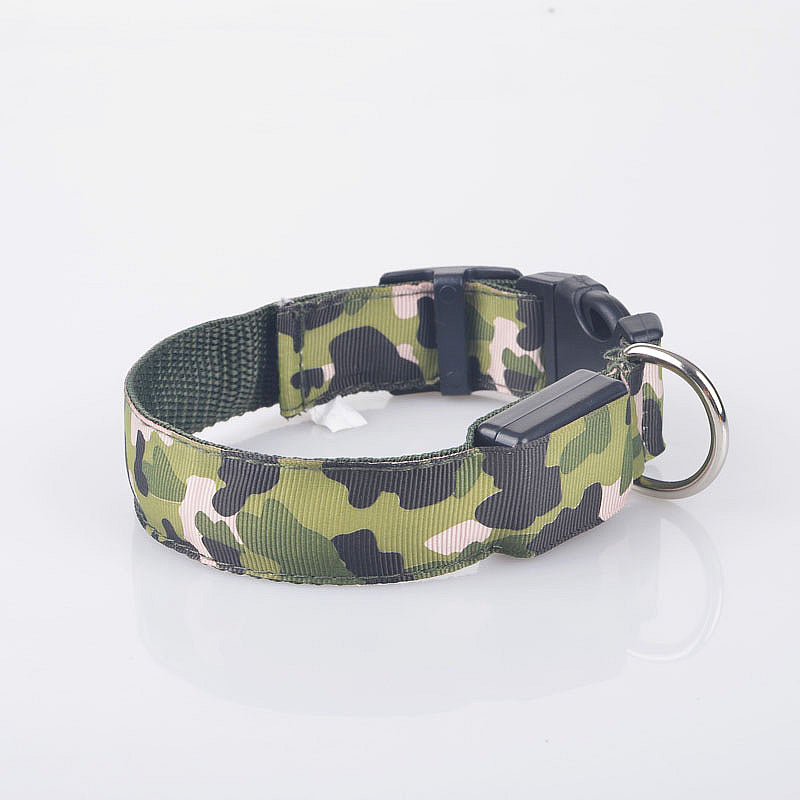 Dog LED Light Up Strap Collar USB Rechargeable