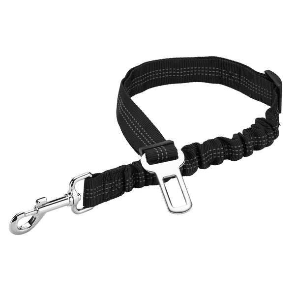 Dog Safety Harness Seat Belt Bungee Adjustable Leash Lead