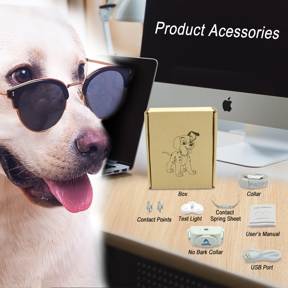 NEW Automatic dog collar with tone static shock dog rechargeable no bark collar