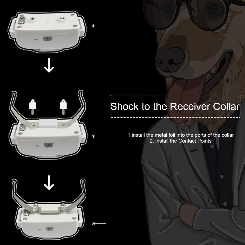 NEW Automatic dog collar with tone static shock dog rechargeable no bark collar