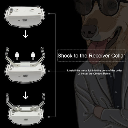 NEW Automatic dog collar with tone static shock dog rechargeable no bark collar