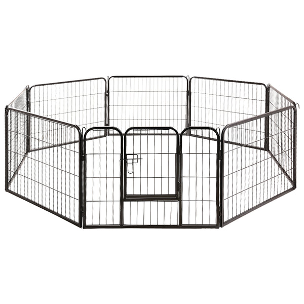 Heavy Duty Playpen for Dogs and Puppies - Enclosure Metal Fence